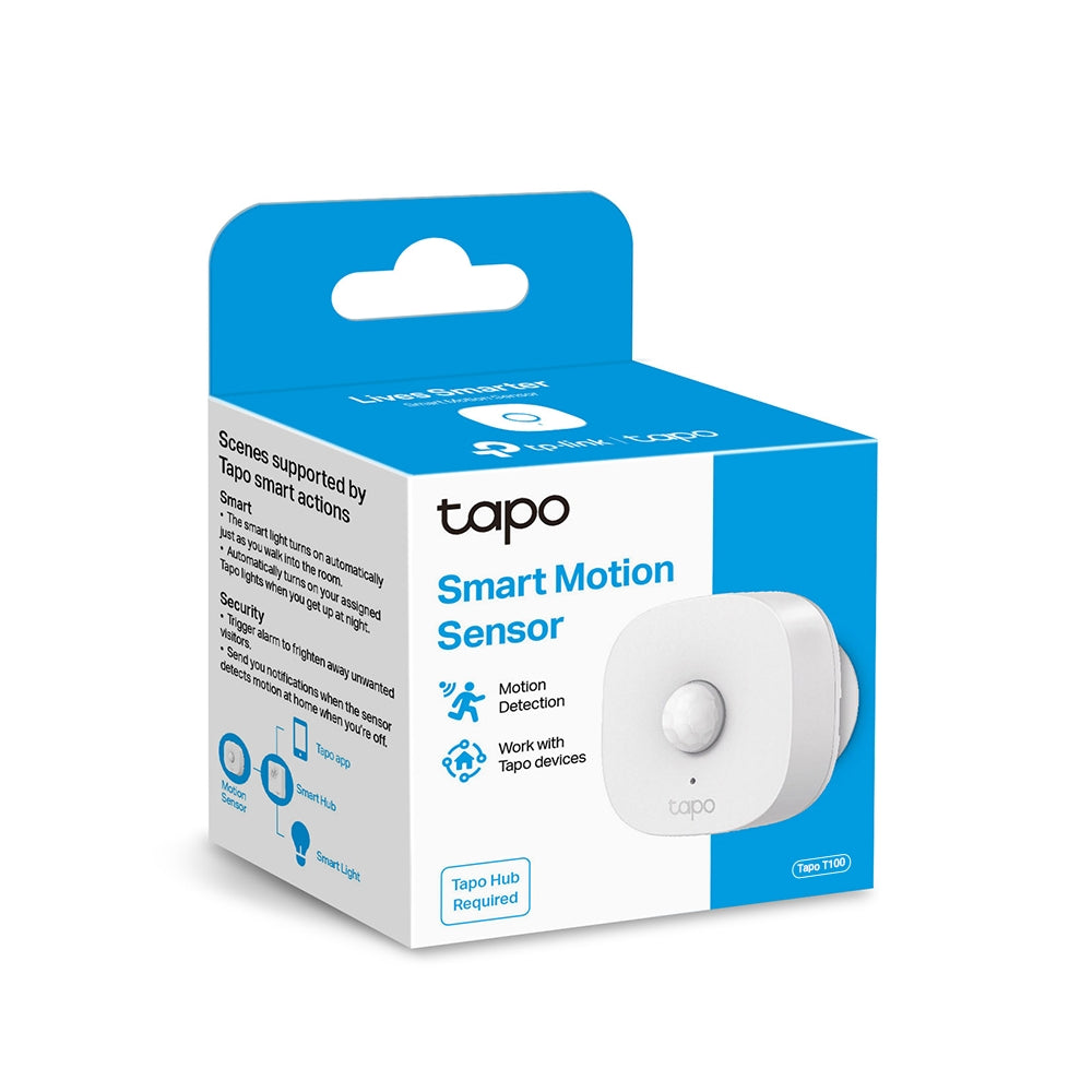 TP-Link Tapo T100 Smart Motion Sensor IoT | Instant Alerts & App Notification, Flexible Sensor Angle TP-Link Tapo T100 Smart Motion Sensor IoT | Instant Alerts & App Notification, Flexible Sensor Angle